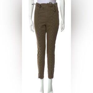NWT A.L.C. Tan Lace-Up Skinny Pants